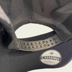 Cuadra Men's Monogram Print & Bovine Leather Cap, Black