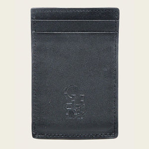 Cuadra Men's Stingray Leather Bifold Wallet, Black/ Blue