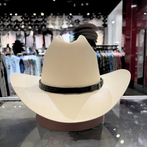 Stetson Men's 5000X El Jefe Black Band 3.5 Brim Straw Hat, Natural