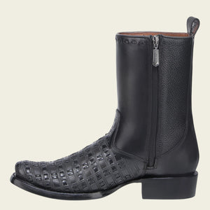 Cuadra Men's Bovine Leather Narrow Square Toe Boot, Grey