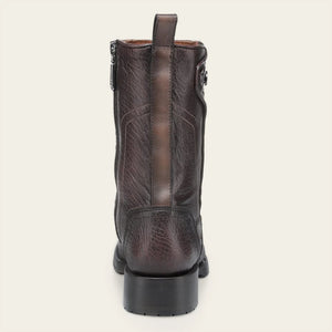 Cuadra Men's Bovine Leather Narrow Square Toe Zipper Boot, Brown