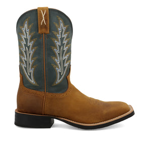 Twisted X Men's 11" Ruff Stock, Tan & Green