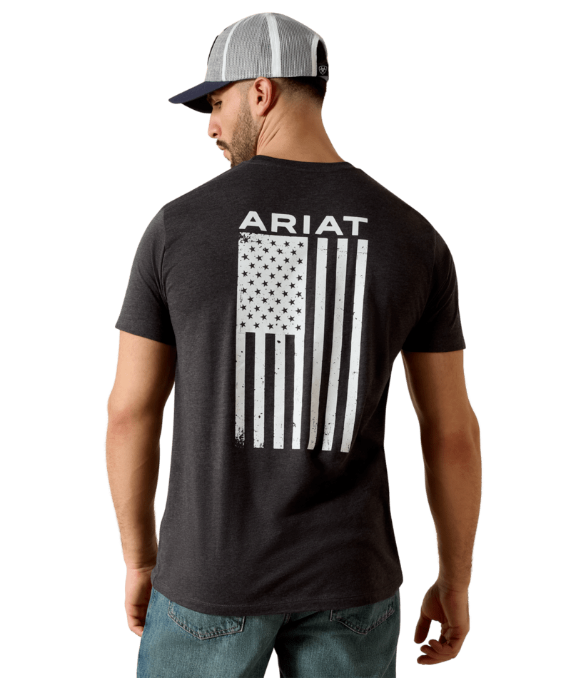 Ariat Men's MNS Ariat Freedom T-Shirt, Charcoal Heather