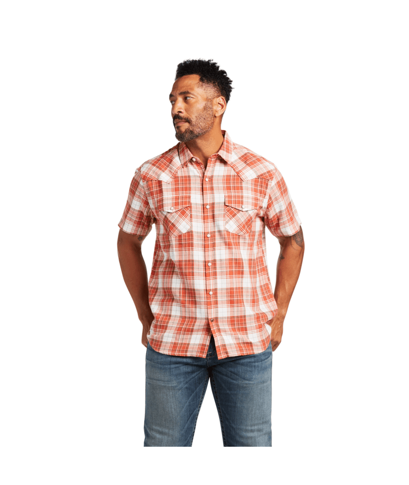 Ariat Men's MNS Harley Retro Fit Shirt, Ginger Spice