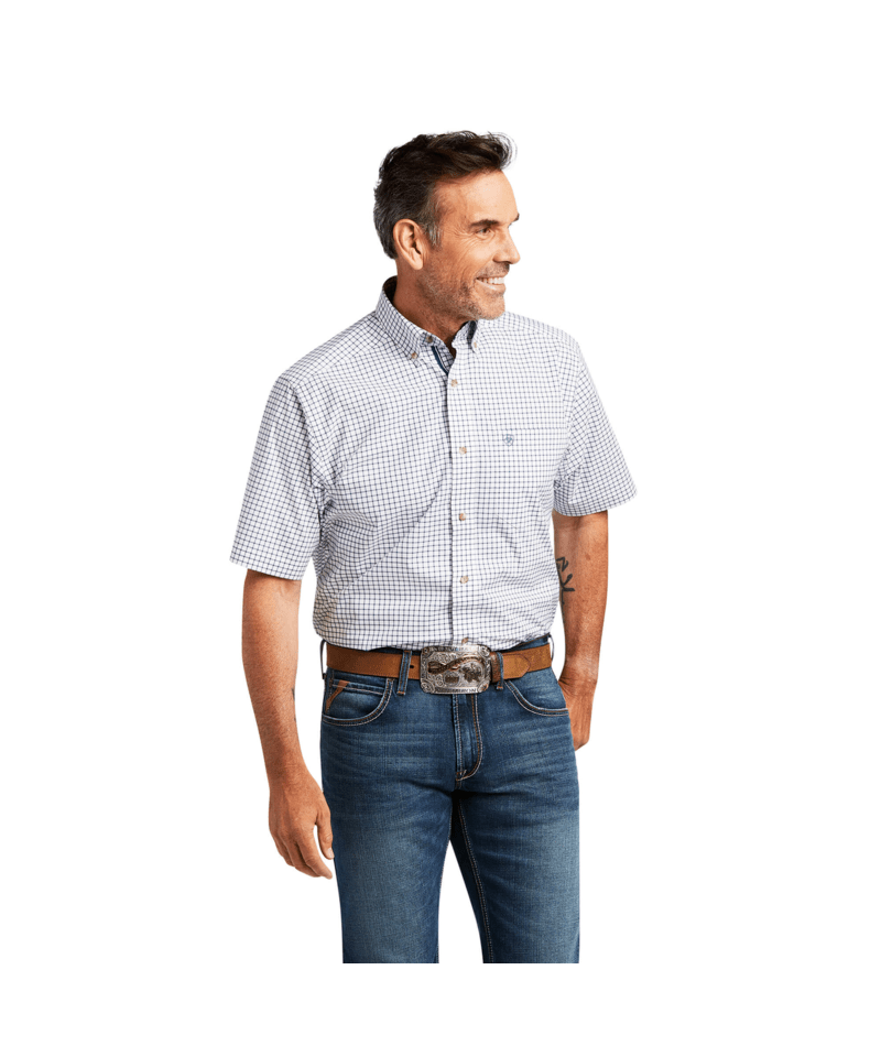 Ariat Men's MNS Pro Series Taha Stretch Classic Fit Shirt, White