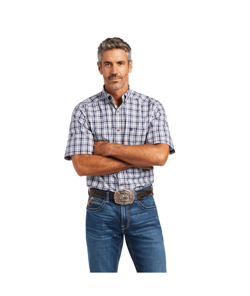 Ariat Men's MNS Pro Series Idris Classic Fit Shirt, White