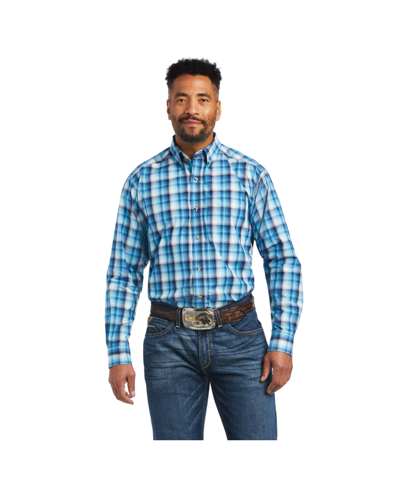 Ariat Men's MNS Pro Series Mateo Classic Fit Shirt, Bachelor Button