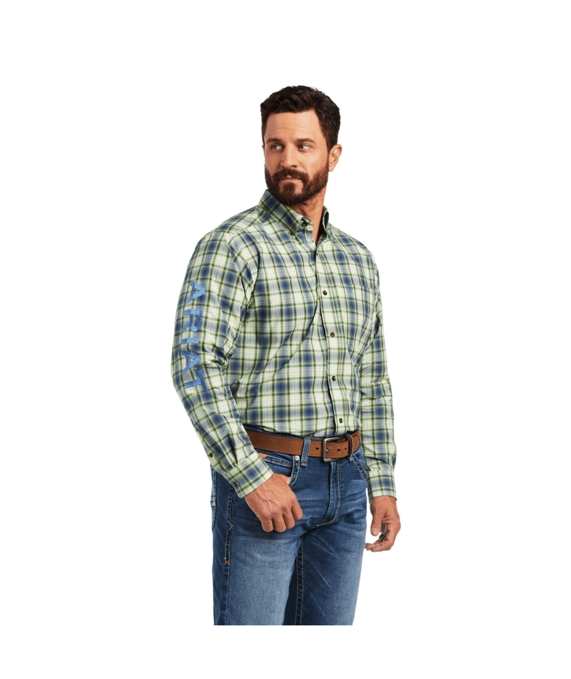 Ariat Men's MNS Pro Series Team Maxton Classic Fit Shirt, Sylvan Green
