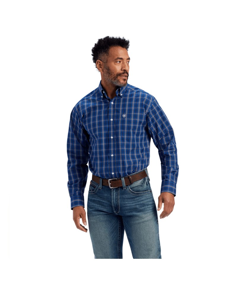 Ariat Men's MNS Pro Series Naveen Classic Fit Shirt, Royal Sapphire