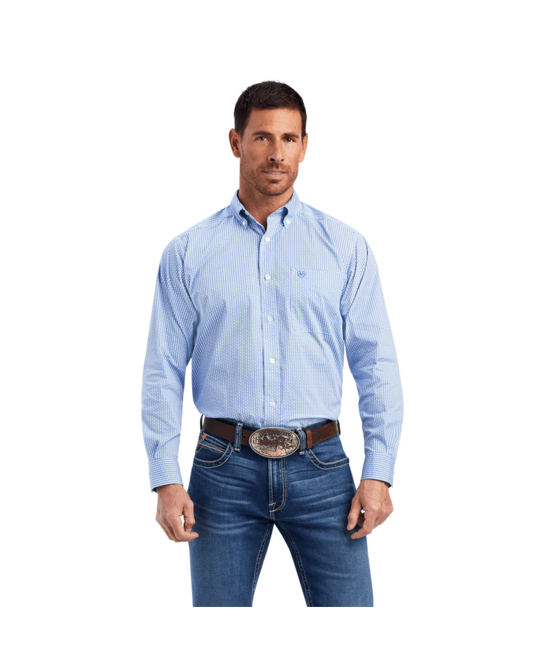 Ariat Men's MNS Nory Stretch Classic Fit Shirt, White