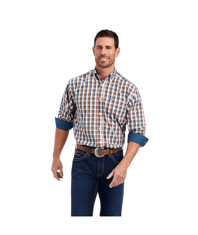 Ariat Men's MNS Wrinkle Free Scout Classic Fit Shirt, Sequoia