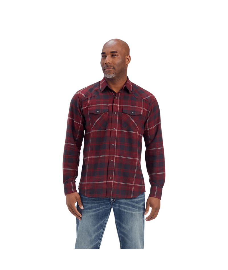 Ariat Men's MNS Heath  Retro Fit Shirt, Phantom