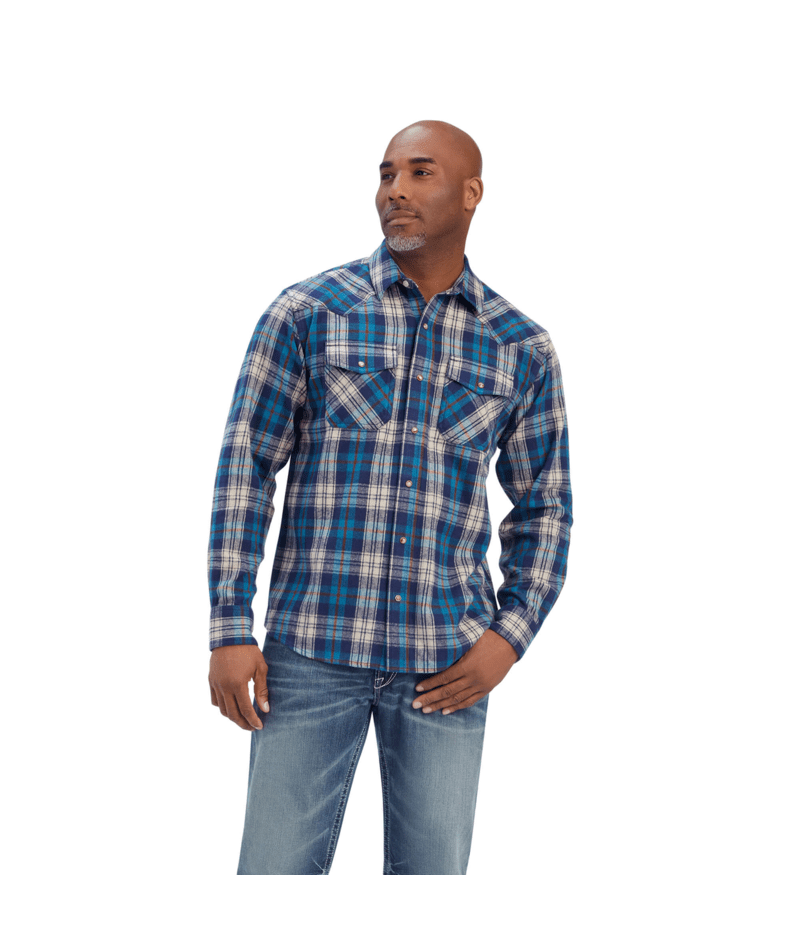 Ariat Men's MNS Huntleigh Retro Fit Shirt, Curacao