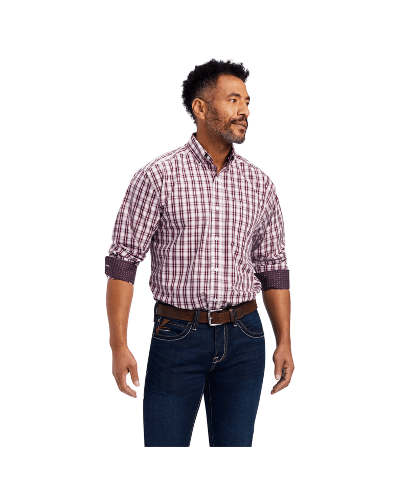 Ariat Men's MNS Wrinkle Free Darian Classic Fit Shirt, White