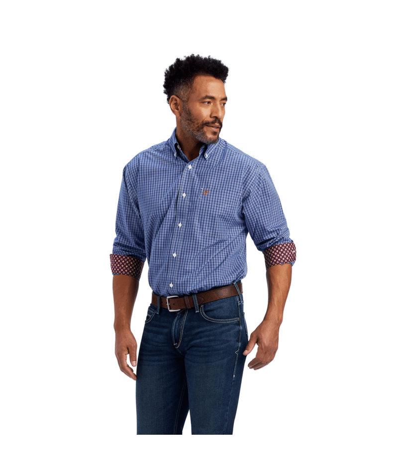 Ariat Men's MNS Wrinkle Free Dash Classic Fit Shirt, Limoges