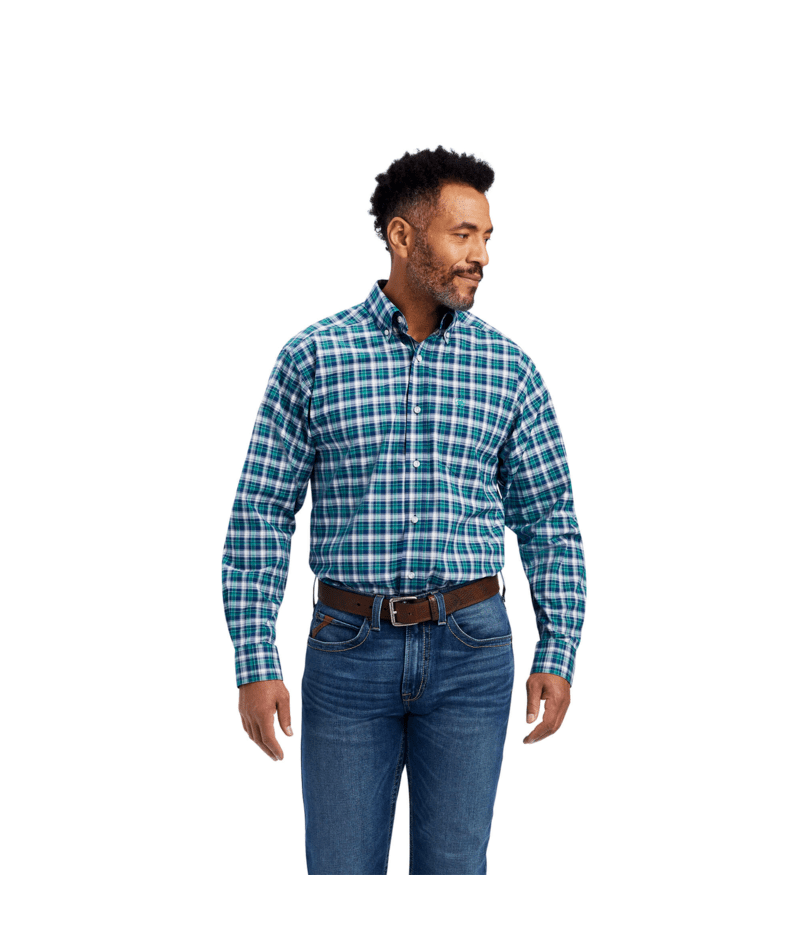 Ariat Men's MNS Pro Series Brantleigh Stretch Classic Fit Shirt, Jelly Bean
