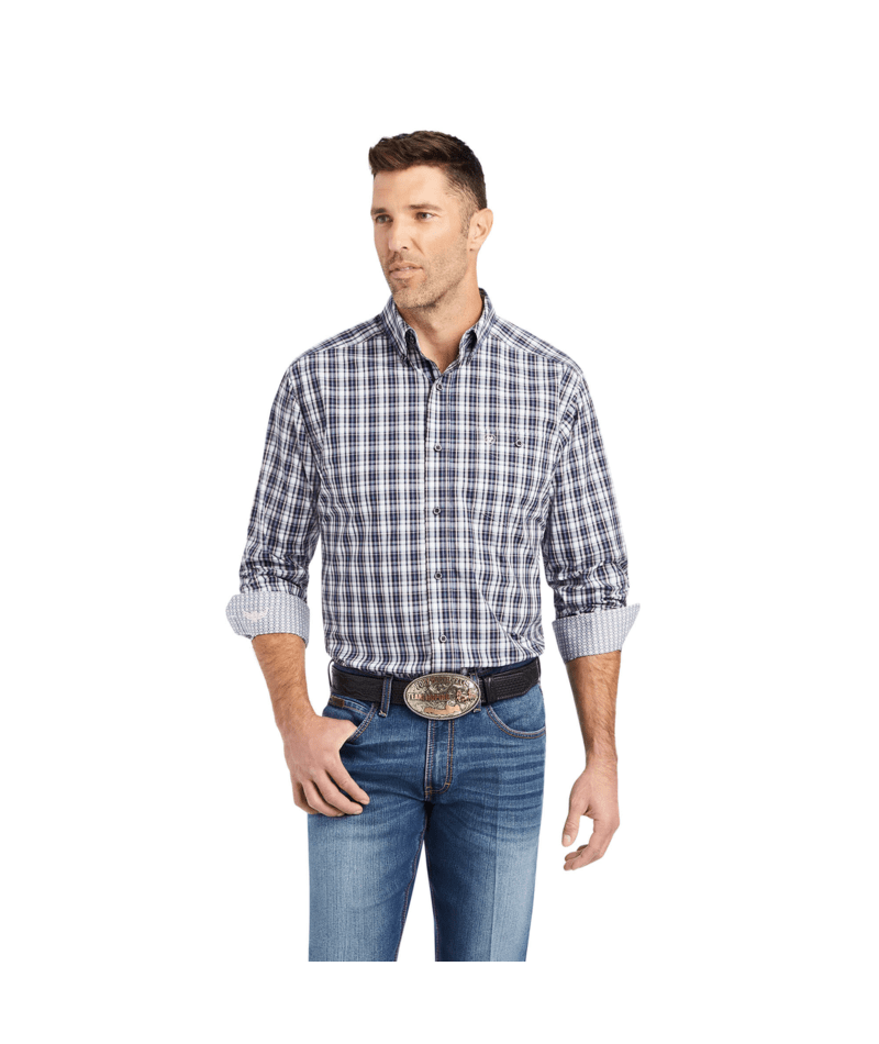 Ariat Men's MNS Relentless Risky Stretch Classic Fit Shirt, White