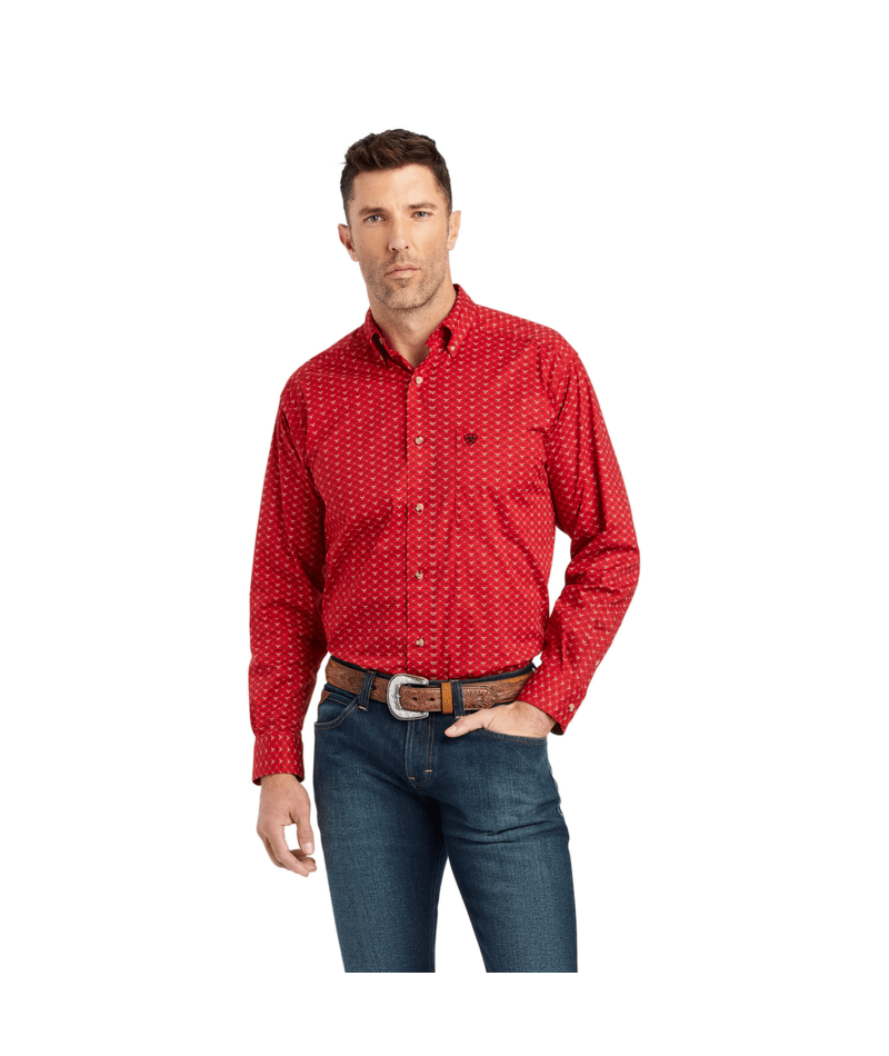 Ariat Men's MNS Korbin Stretch Classic Fit Shirt, Samba