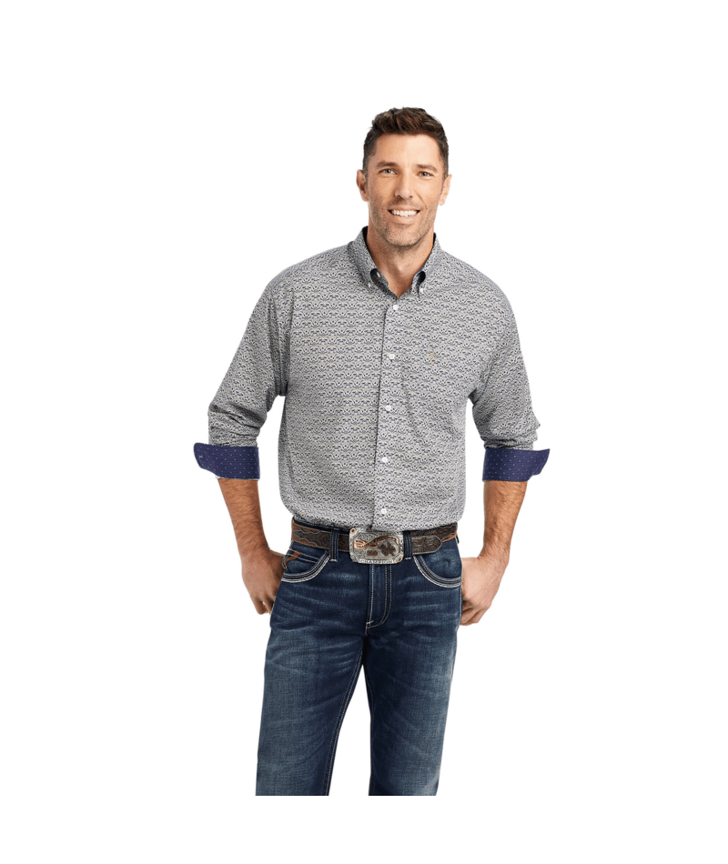Ariat Men's MNS Wrinkle Free Iver Classic Fit Shirt, Avocado