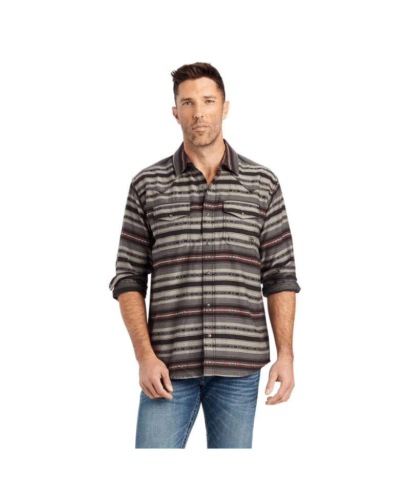 Ariat Men's MNS Humphry Retro Fit Shirt, White Pepper