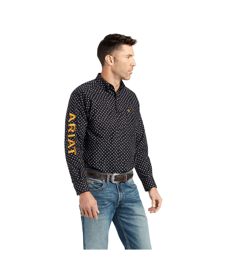 Ariat Men's MNS Team Conor Classic Fit Shirt, Black