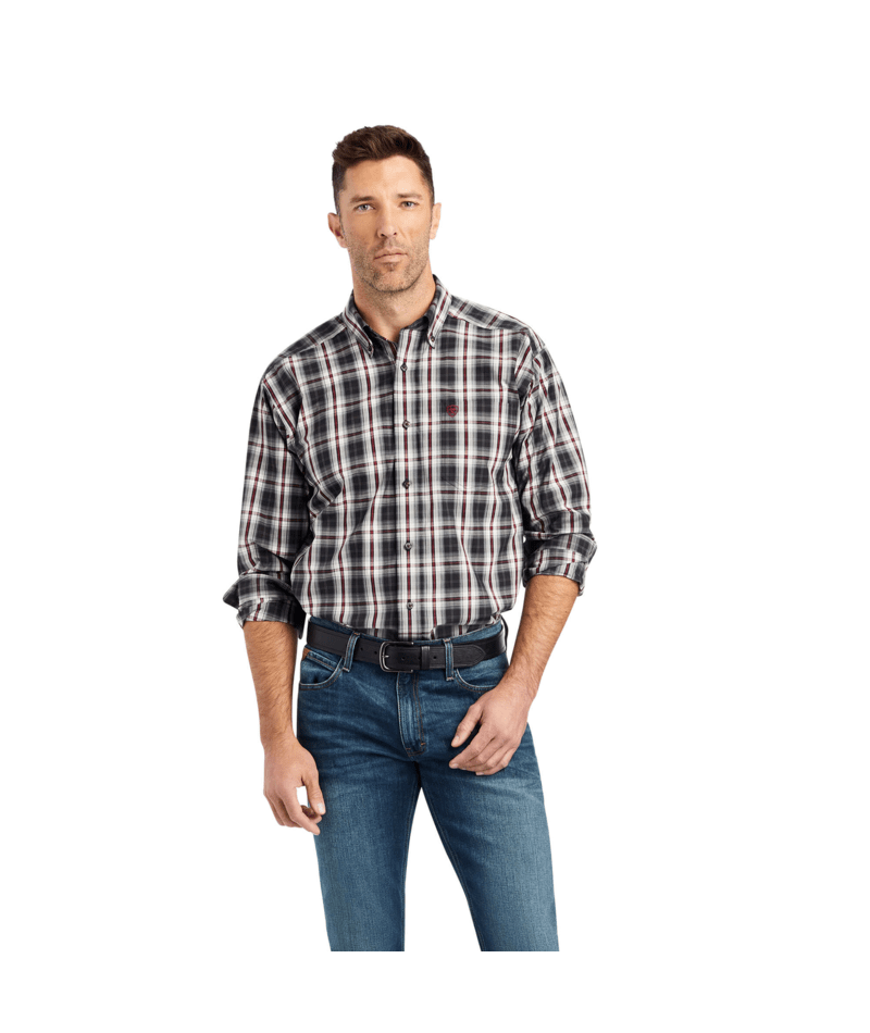 Ariat Men's MNS Pro Series Wilton Classic Fit Shirt, Black