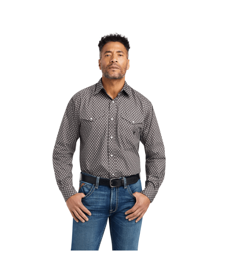 Ariat Men's MNS Winston Classic Fit Shirt, Eiffel Tower