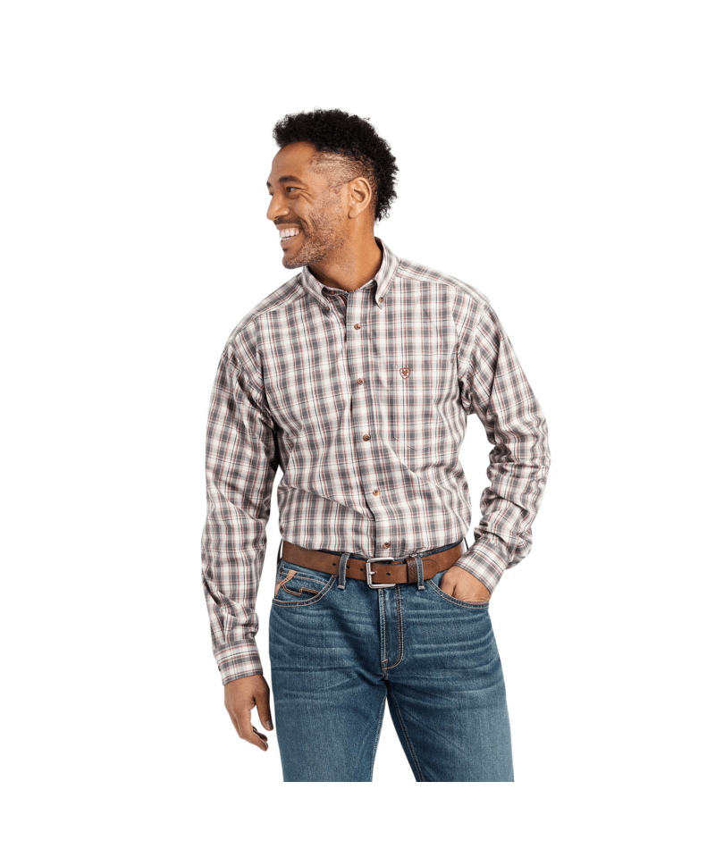 Ariat Men's MNS Pro Series Wynn Fitted Shirt, White
