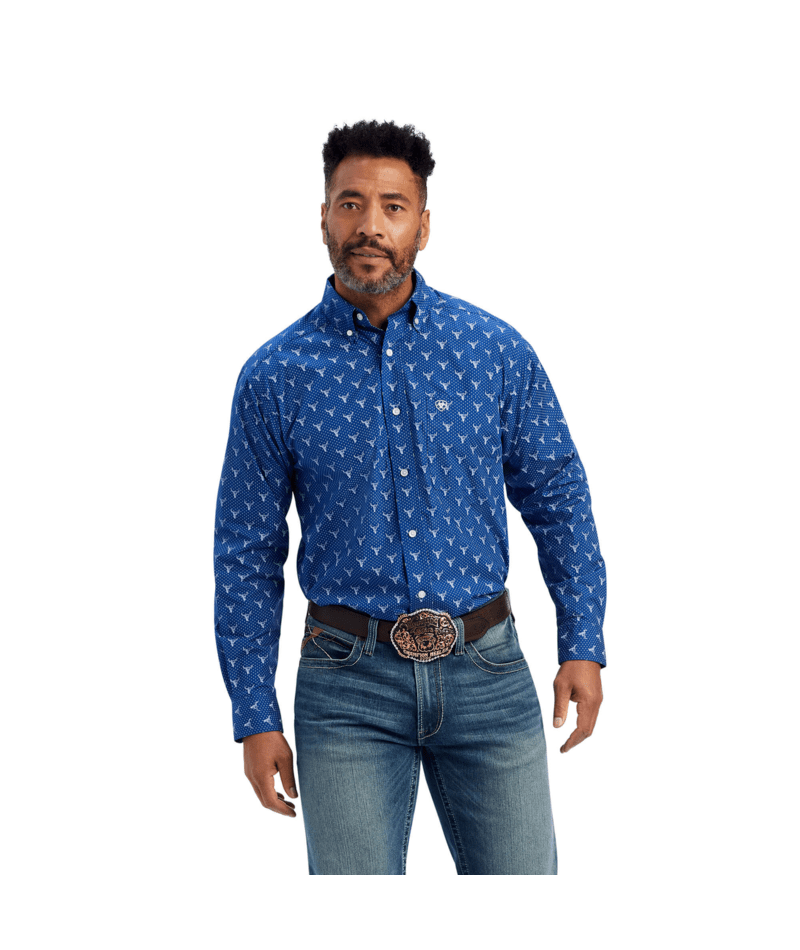 Ariat Men's MNS Jai Classic Fit Shirt, Royal Sapphire