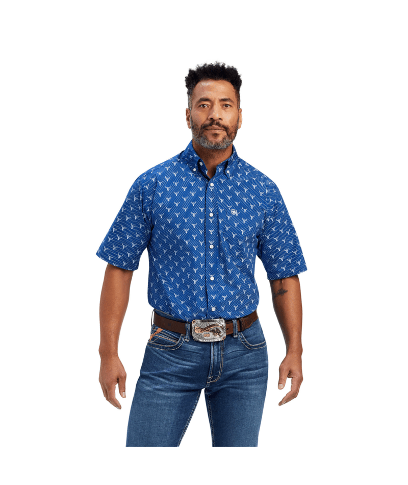 Ariat Men's MNS Jai Classic Fit Shirt, Royal Sapphire