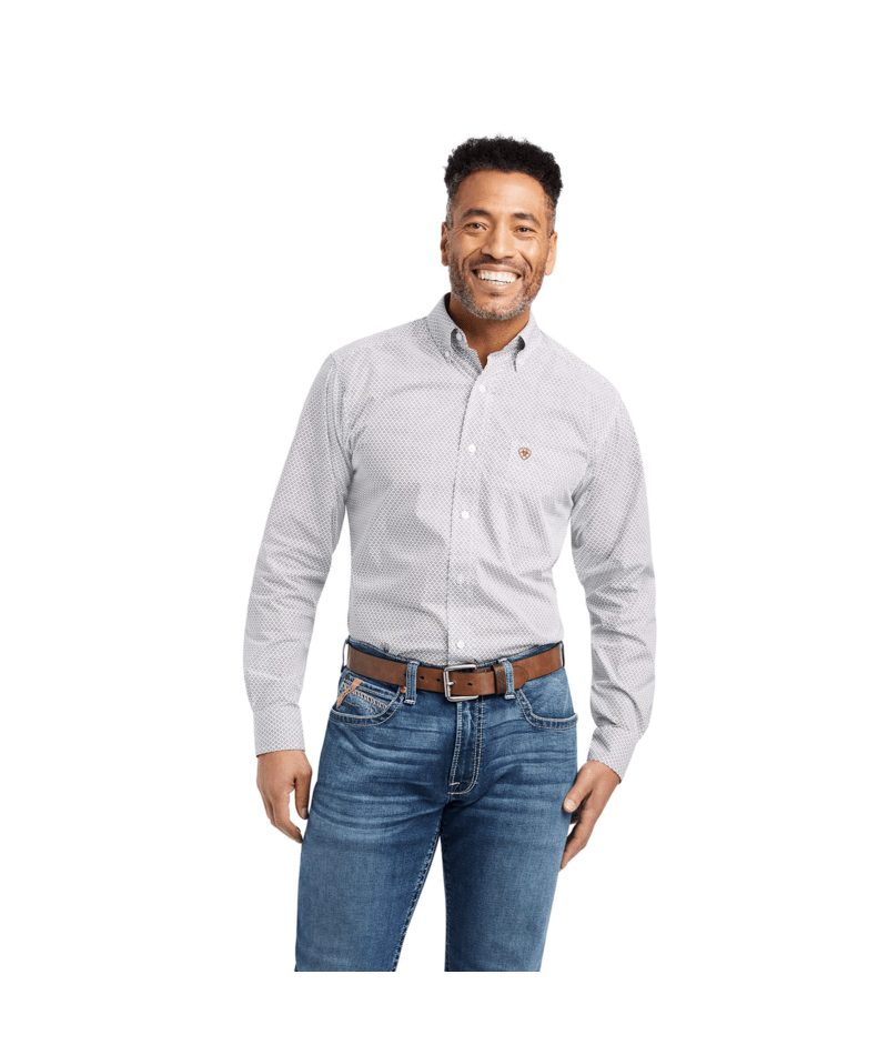 Ariat Men's MNS WARWICK Fitted Shirt, White