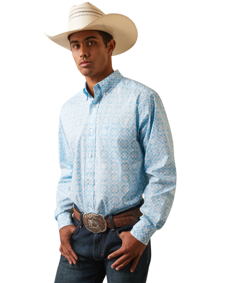 Ariat Men's MNS Iziah Fitted Shirt, White