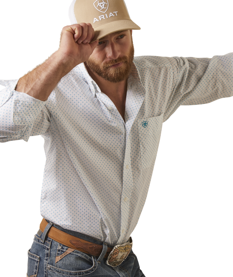 Ariat Men's MNS Kaine Classic Fit Shirt, White