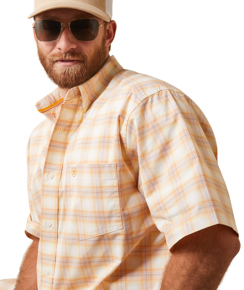 Ariat Men's MNS Pro Series Koa Classic Fit Shirt, Golden Rod