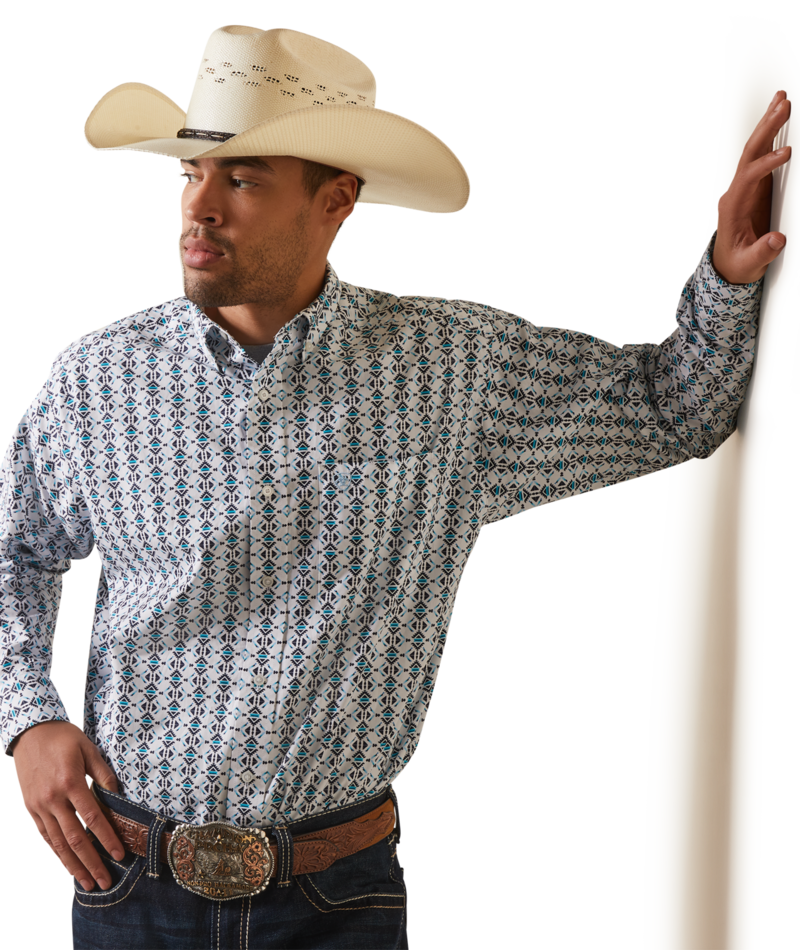 Ariat Men's MNS Nolan Classic Fit Shirt, White