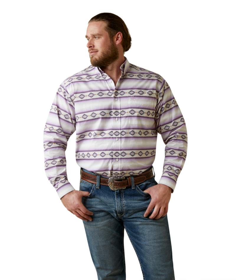 Ariat Men's MNS Marlon Classic Fit Shirt, Oyster Grey