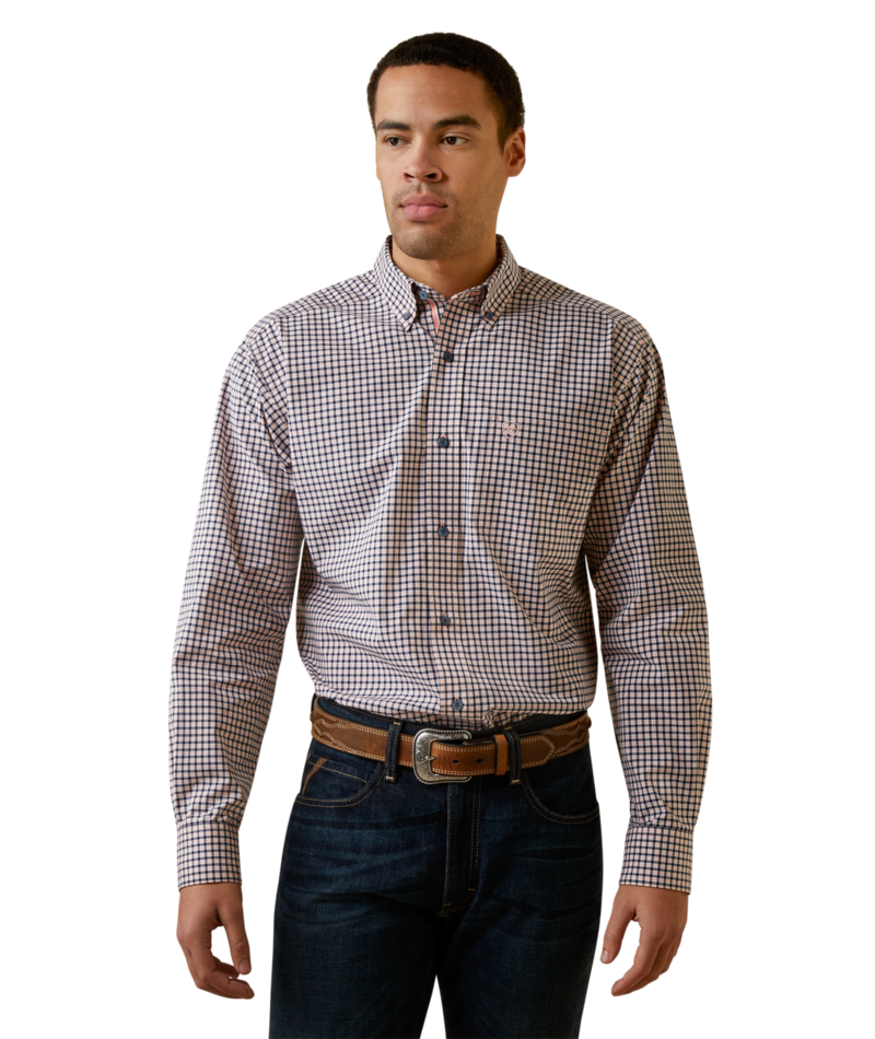 Ariat Men's MNS Pro Series Oswald Classic Fit Shirt, Bay Blue