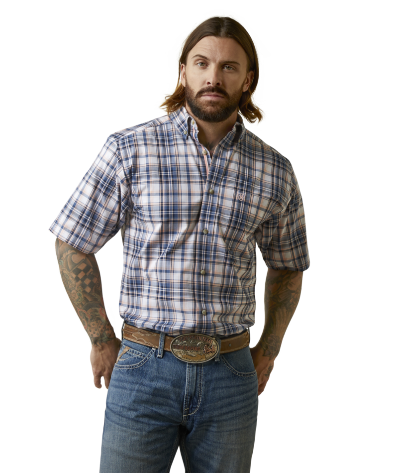 Ariat Men's MNS Pro Series Olsen Fitted Shirt, Blue