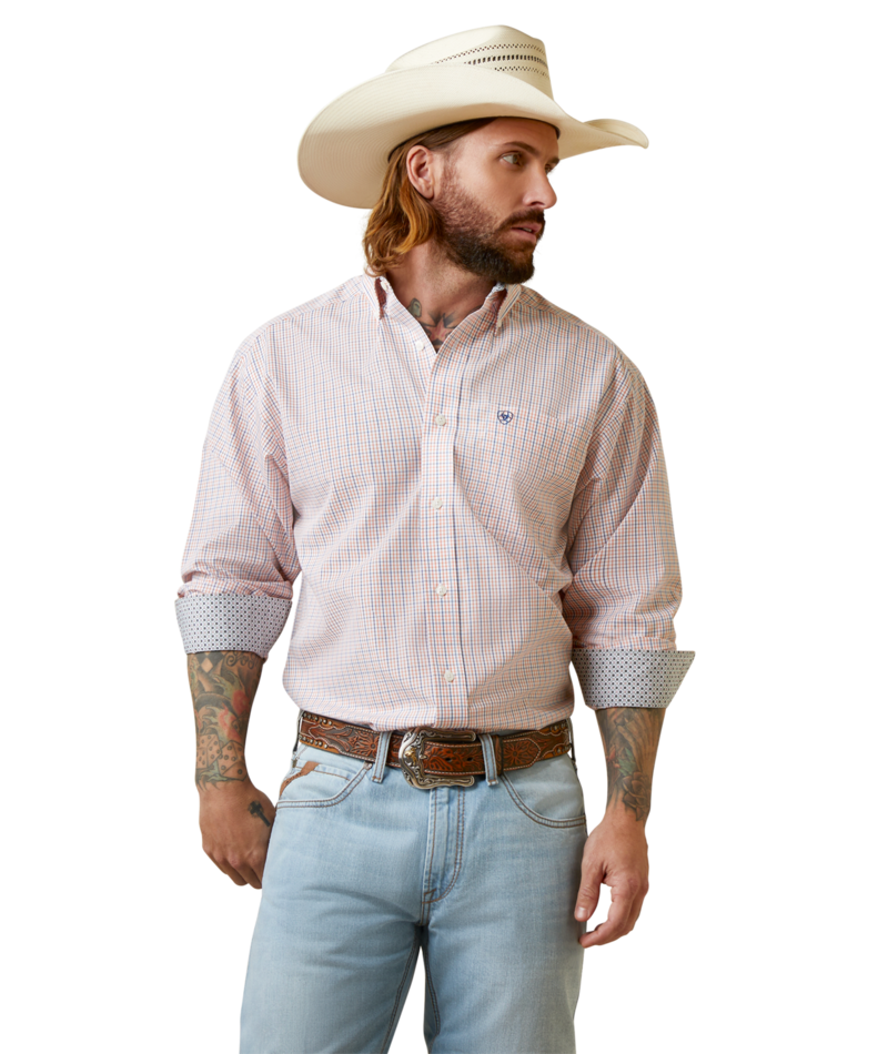 Ariat Men's MNS Wrinkle Free Frederic Classic Fit Shirt, White