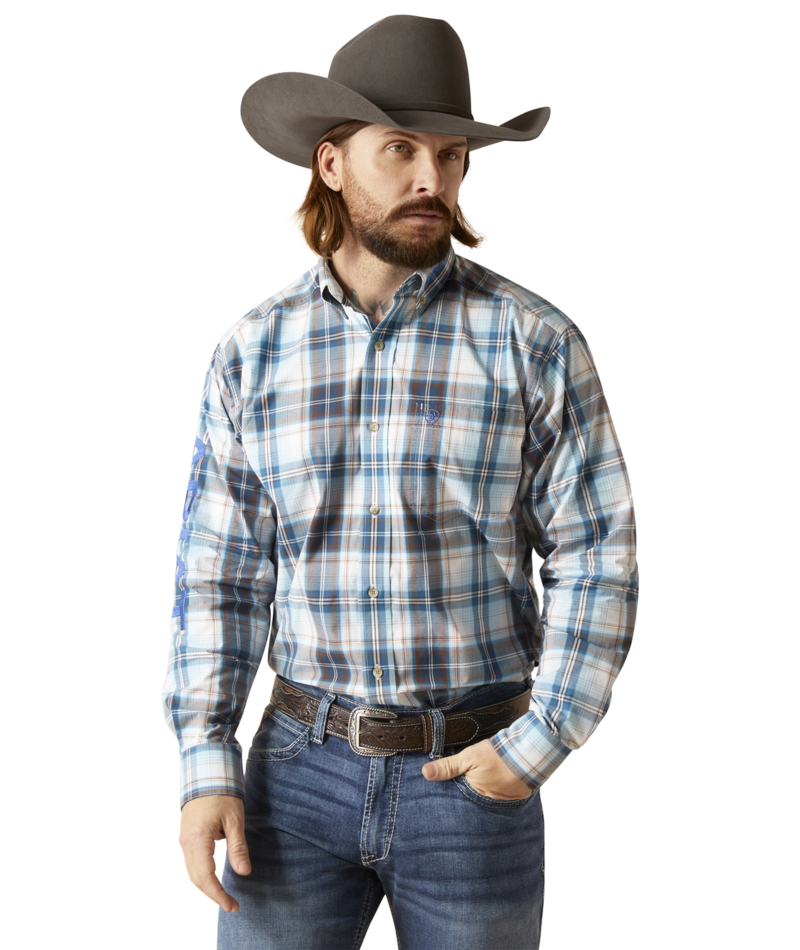 Ariat Men's MNS Pro Series Team Wilder Classic Fit Shirt, White