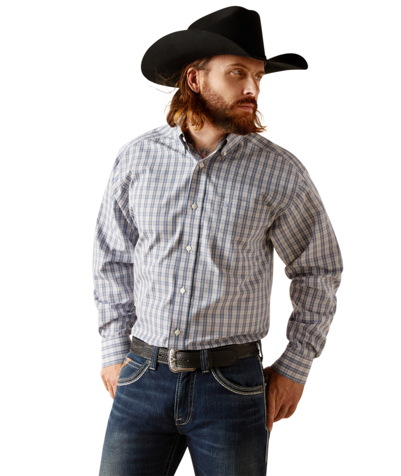 Ariat Men's MNS Wrinkle Free Kelvin Classic Fit Shirt, White