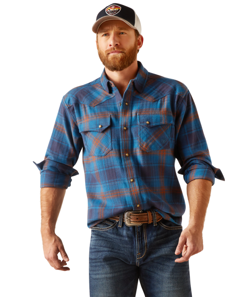 Ariat Men's MNS Hans Retro Fit Shirt, Moon Howl