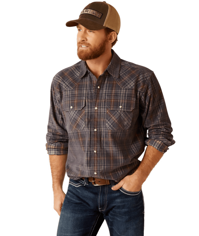 Ariat Men's MNS Henderson Retro Fit Shirt, Pure Cashmere