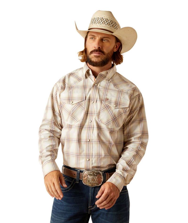 Ariat Men's MNS Pro Series Prescott  Classic Fit Shirt, Sandshell