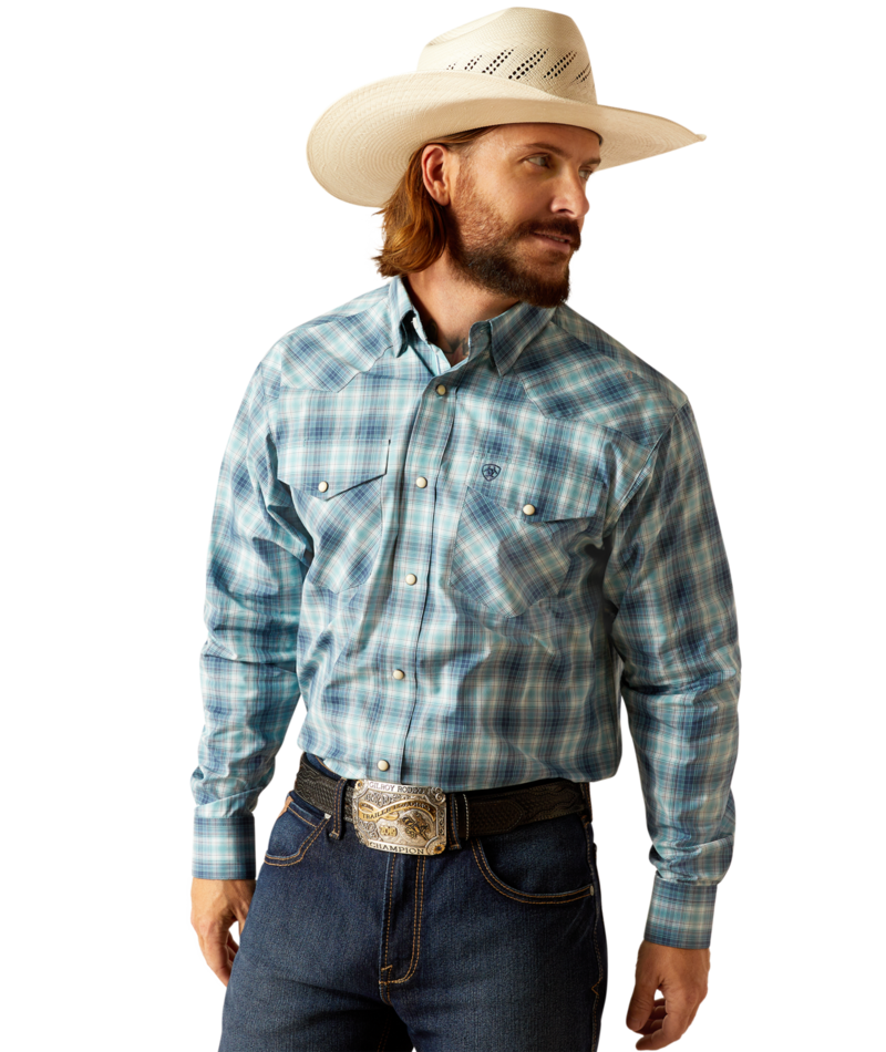 Ariat Men's MNS Pro Series Payton  Classic Fit Shirt, Blue