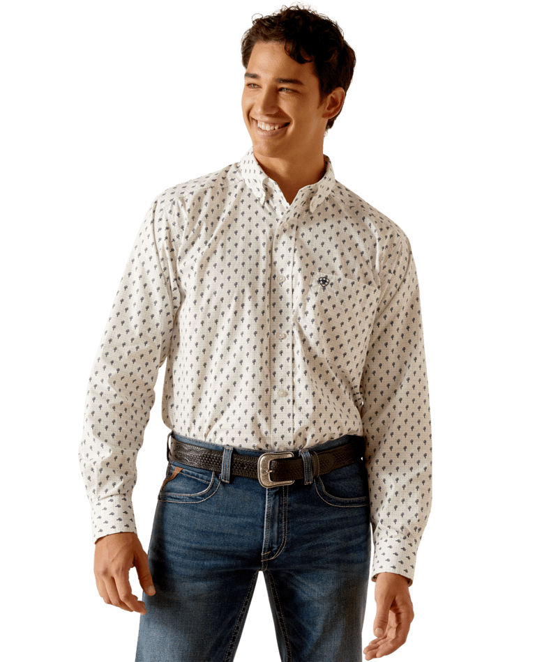 Ariat Men's MNS Parker  Classic Fit Shirt, White