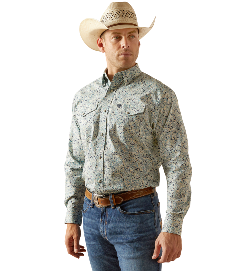 Ariat Men's MNS Emery  Classic Fit Shirt, Blue