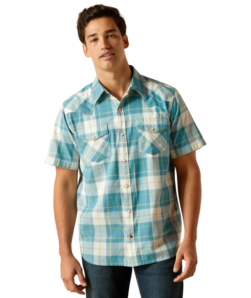 Ariat Men's MNS Harry  Retro Fit Shirt, Gasoline