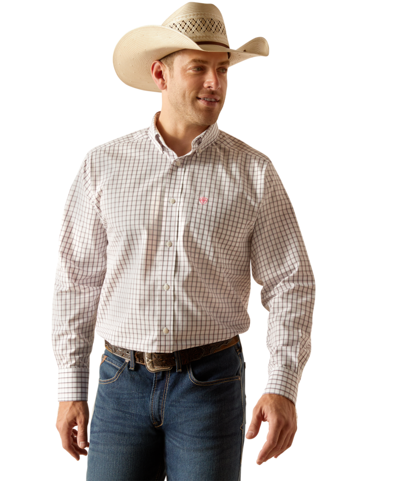 Ariat Men's MNS Wrinkle Free Briggs  Classic Fit Shirt, White