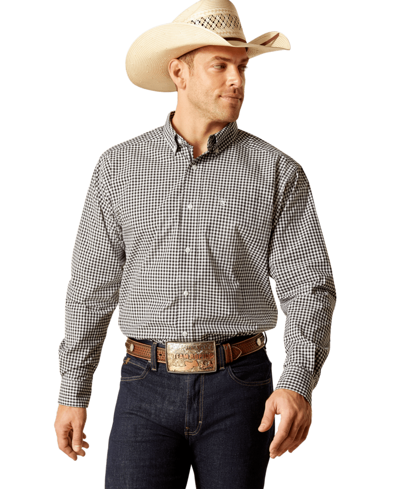 Ariat Men's MNS Pro Series Jayden  Classic Fit Shirt, Black